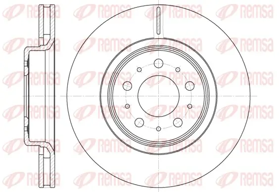 Bremsscheibe Vorderachse REMSA 6795.10