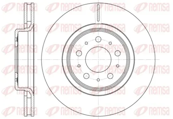 Bremsscheibe Vorderachse REMSA 6795.10 Bild Bremsscheibe Vorderachse REMSA 6795.10