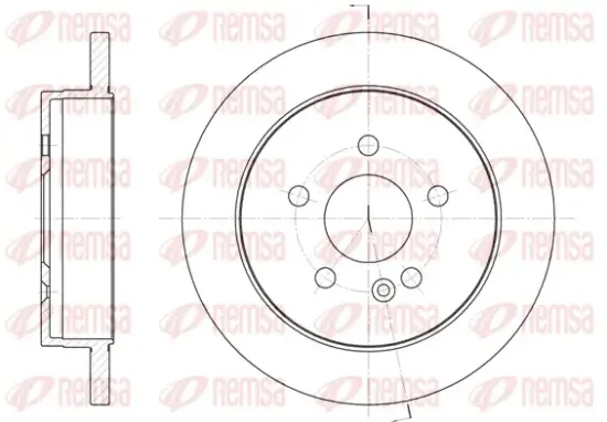 Bremsscheibe Hinterachse REMSA 6799.00 Bild Bremsscheibe Hinterachse REMSA 6799.00