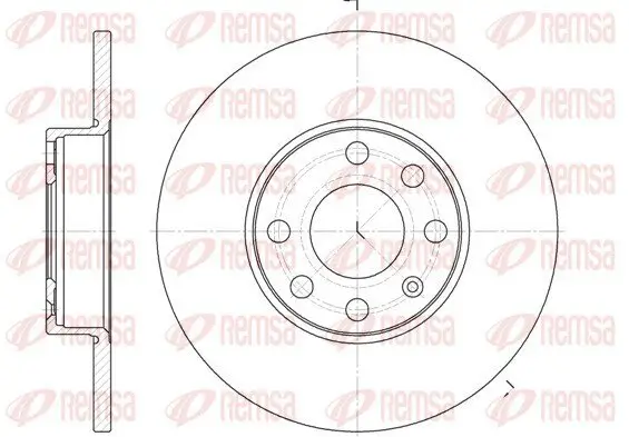 Bremsscheibe Vorderachse REMSA 6800.00