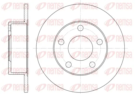 Bremsscheibe Hinterachse REMSA 6803.00