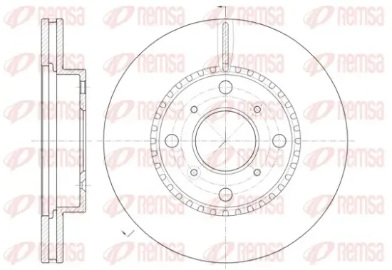 Bremsscheibe Vorderachse REMSA 6804.10 Bild Bremsscheibe Vorderachse REMSA 6804.10