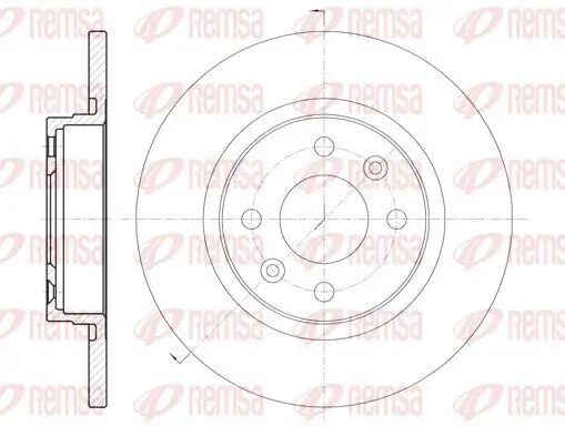 Bremsscheibe REMSA 6809.00