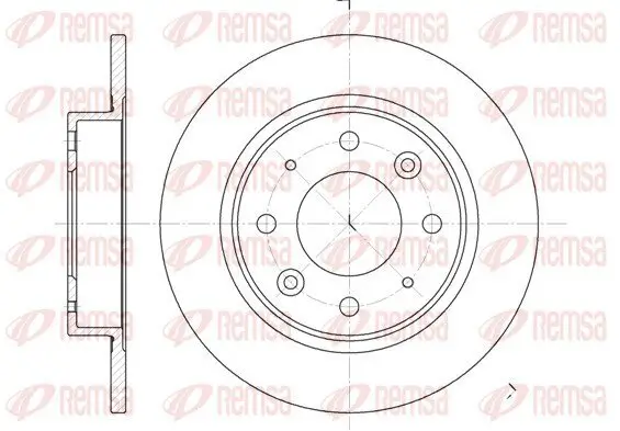 Bremsscheibe Hinterachse REMSA 6813.00