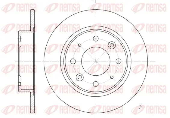 Bremsscheibe Hinterachse REMSA 6813.00