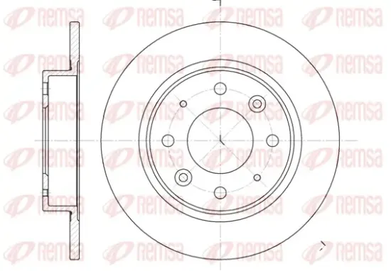 Bremsscheibe Hinterachse REMSA 6813.00 Bild Bremsscheibe Hinterachse REMSA 6813.00