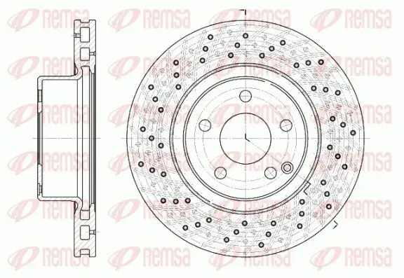 Bremsscheibe Vorderachse REMSA 6817.10