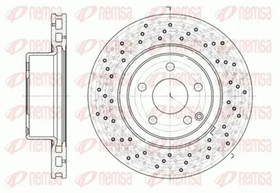 Bremsscheibe Vorderachse REMSA 6817.10 Bild Bremsscheibe Vorderachse REMSA 6817.10