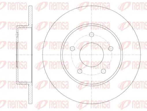 Bremsscheibe Hinterachse REMSA 6820.00