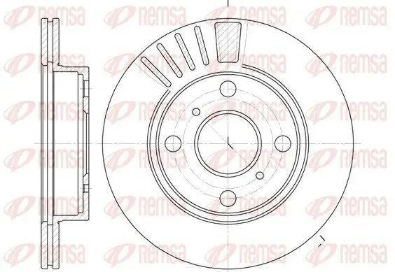 Bremsscheibe Vorderachse REMSA 6825.10