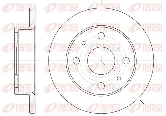 Bremsscheibe Vorderachse REMSA 6830.00