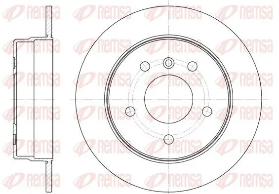 Bremsscheibe Hinterachse REMSA 6831.00
