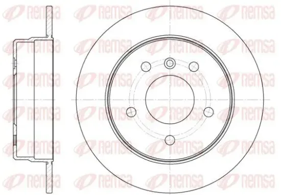 Bremsscheibe Hinterachse REMSA 6831.00 Bild Bremsscheibe Hinterachse REMSA 6831.00