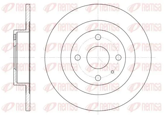 Bremsscheibe Hinterachse REMSA 6833.00