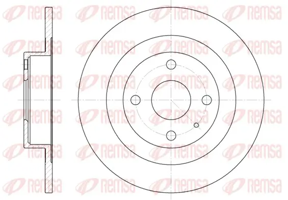 Bremsscheibe Hinterachse REMSA 6833.00