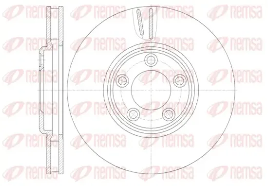 Bremsscheibe Vorderachse REMSA 6836.10 Bild Bremsscheibe Vorderachse REMSA 6836.10