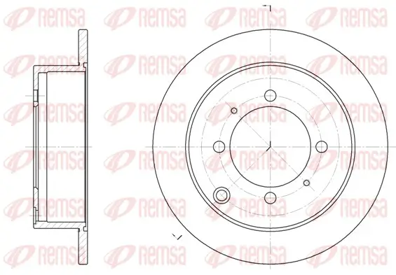 Bremsscheibe Hinterachse REMSA 6838.00