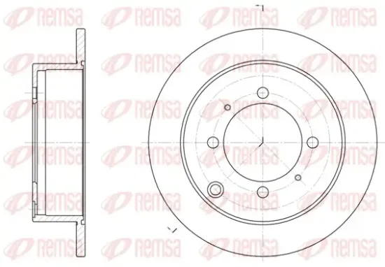Bremsscheibe Hinterachse REMSA 6838.00 Bild Bremsscheibe Hinterachse REMSA 6838.00