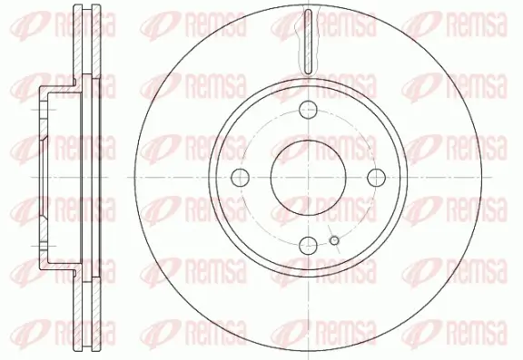 Bremsscheibe Vorderachse REMSA 6843.10