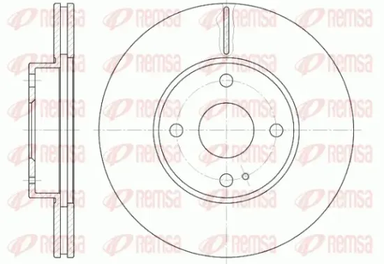 Bremsscheibe Vorderachse REMSA 6843.10 Bild Bremsscheibe Vorderachse REMSA 6843.10