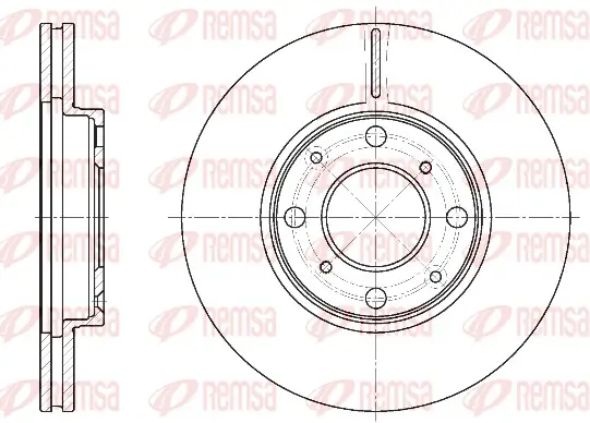 Bremsscheibe Vorderachse REMSA 6844.10