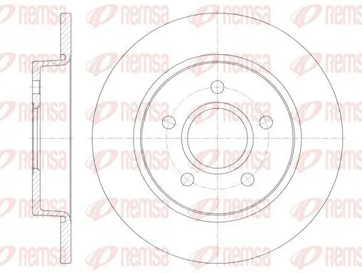 Bremsscheibe REMSA 6846.00