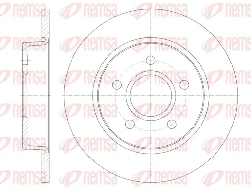 Bremsscheibe Hinterachse REMSA 6846.00 Bild Bremsscheibe Hinterachse REMSA 6846.00