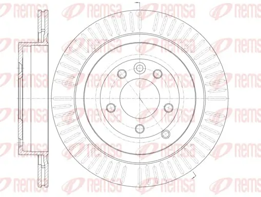 Bremsscheibe Hinterachse REMSA 6849.10 Bild Bremsscheibe Hinterachse REMSA 6849.10