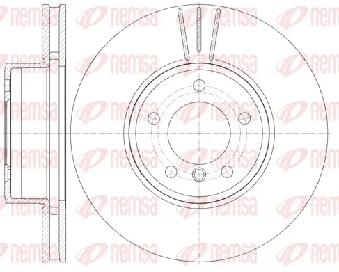 Bremsscheibe Vorderachse REMSA 6853.10