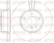 Bremsscheibe Vorderachse REMSA 6853.10