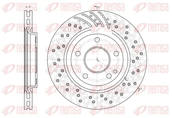 Bremsscheibe Vorderachse REMSA 6859.10