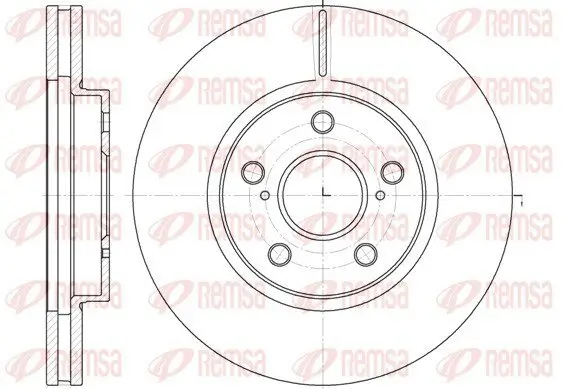 Bremsscheibe REMSA 6862.10