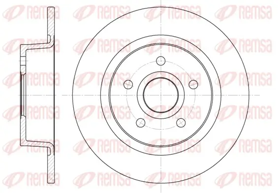 Bremsscheibe Hinterachse REMSA 6863.00