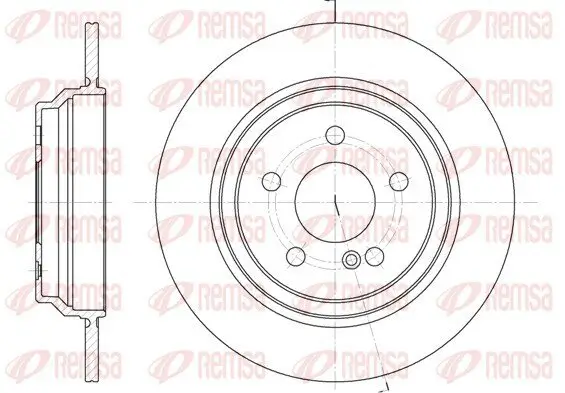 Bremsscheibe Hinterachse REMSA 6864.00