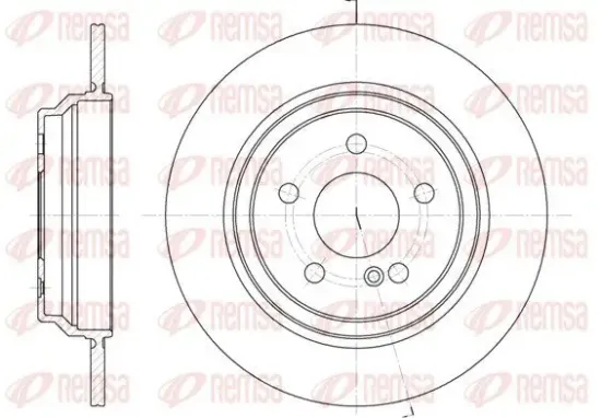 Bremsscheibe Hinterachse REMSA 6864.00 Bild Bremsscheibe Hinterachse REMSA 6864.00