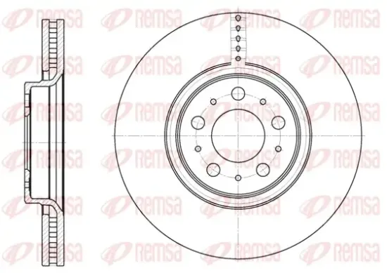 Bremsscheibe Vorderachse REMSA 6866.10 Bild Bremsscheibe Vorderachse REMSA 6866.10