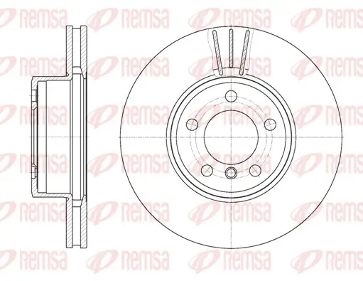 Bremsscheibe Vorderachse REMSA 6867.10