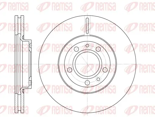 Bremsscheibe Vorderachse REMSA 6869.10