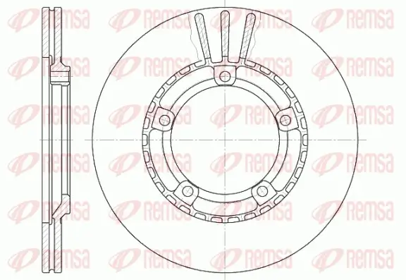 Bremsscheibe Vorderachse REMSA 6870.10