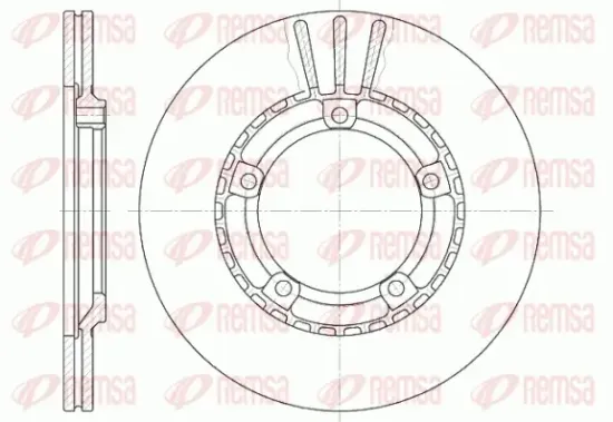 Bremsscheibe Vorderachse REMSA 6870.10 Bild Bremsscheibe Vorderachse REMSA 6870.10