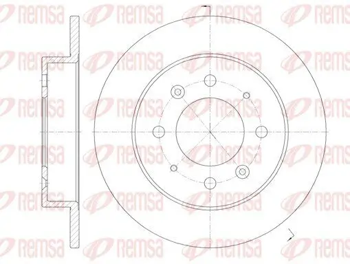 Bremsscheibe Hinterachse REMSA 6874.00 Bild Bremsscheibe Hinterachse REMSA 6874.00