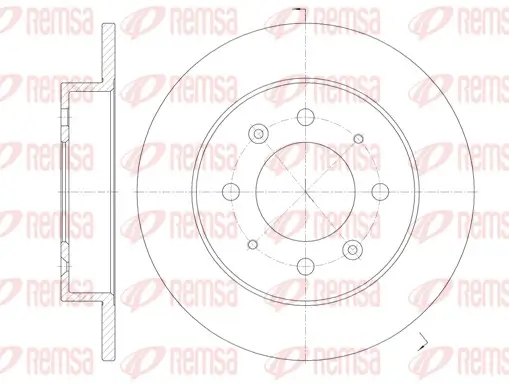 Bremsscheibe Hinterachse REMSA 6874.00