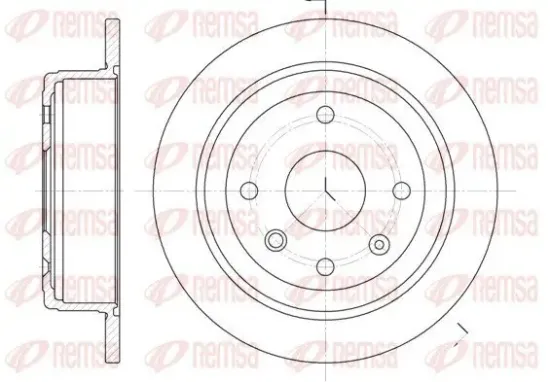 Bremsscheibe REMSA 6876.00 Bild Bremsscheibe REMSA 6876.00