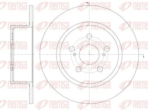 Bremsscheibe Hinterachse REMSA 6878.00