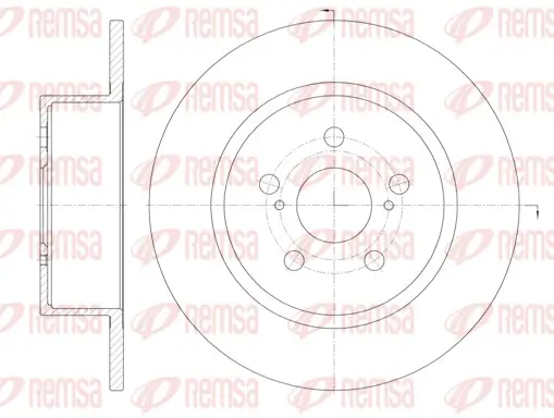 Bremsscheibe Hinterachse REMSA 6878.00 Bild Bremsscheibe Hinterachse REMSA 6878.00
