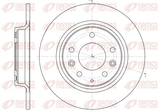 Bremsscheibe Hinterachse REMSA 6881.00
