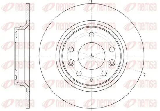 Bremsscheibe Hinterachse REMSA 6881.00 Bild Bremsscheibe Hinterachse REMSA 6881.00