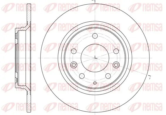 Bremsscheibe Hinterachse REMSA 6881.00