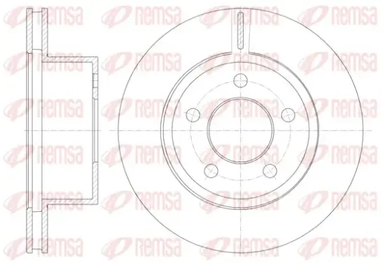 Bremsscheibe Vorderachse REMSA 6886.10 Bild Bremsscheibe Vorderachse REMSA 6886.10