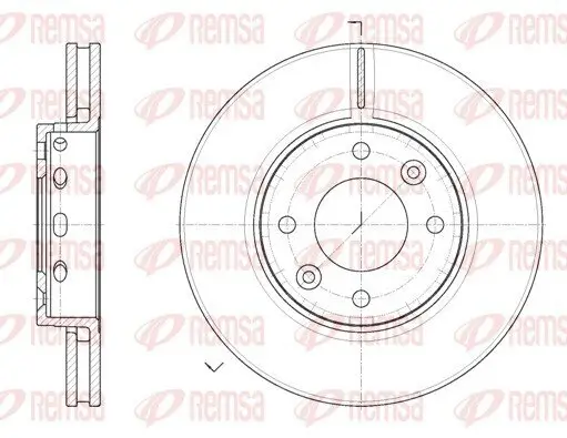 Bremsscheibe Vorderachse REMSA 6891.10
